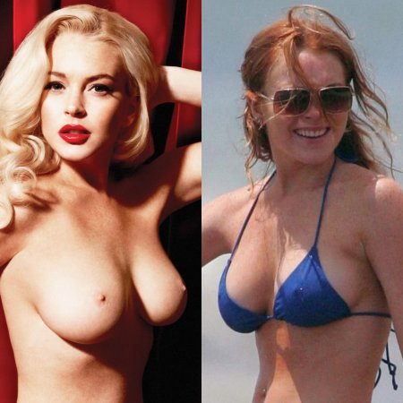 Emma Stone and Lindsay Lohan