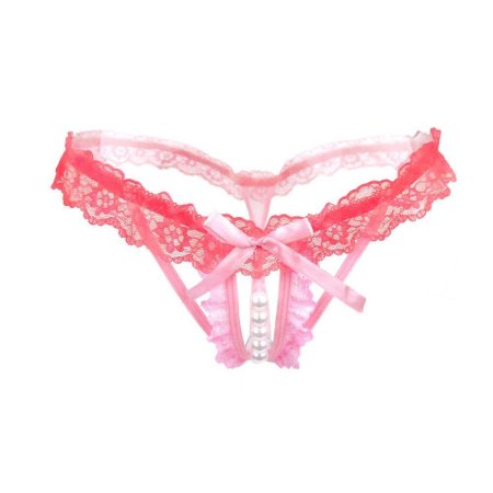 Pink lace strings