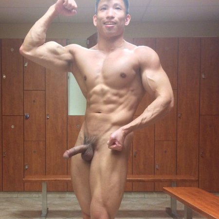 Naked pumped up guys