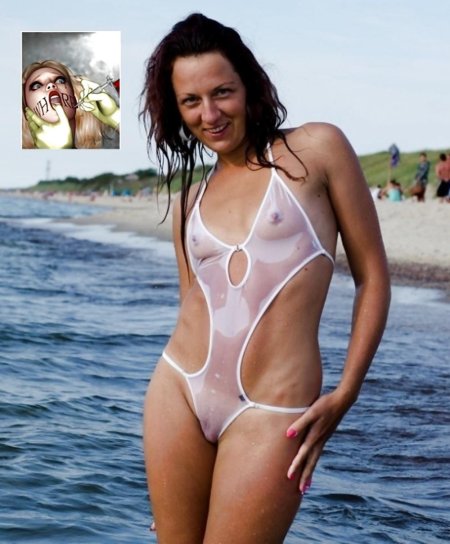 Transparent swimwear