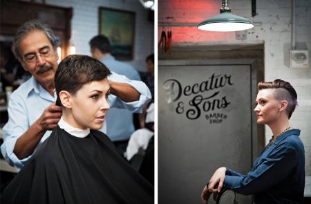 Barbershop haircut