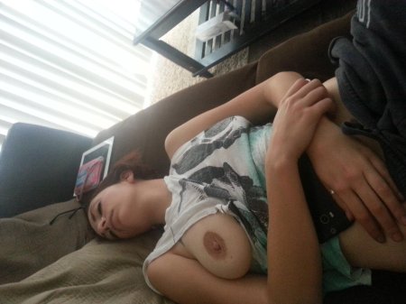 Sleeping boobs from T -shirts