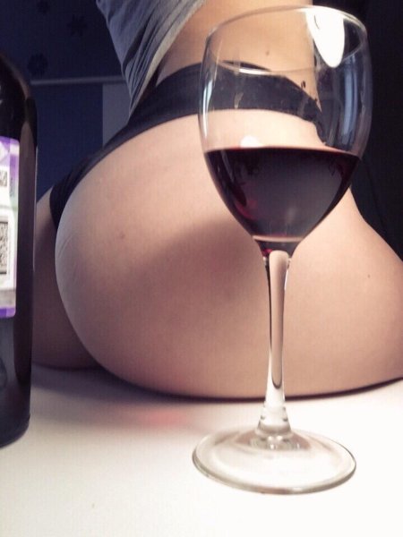 Girl with wine