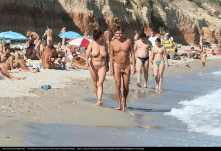 Girls on a nudi beach