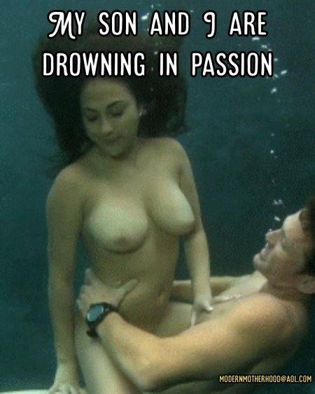 Big beautiful boobs under water