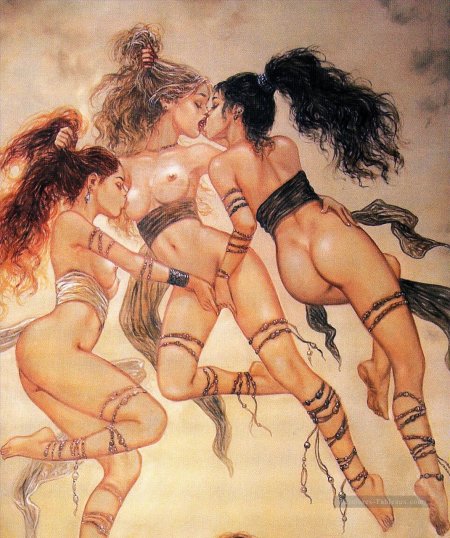 Luis Royo Lesbian drawings