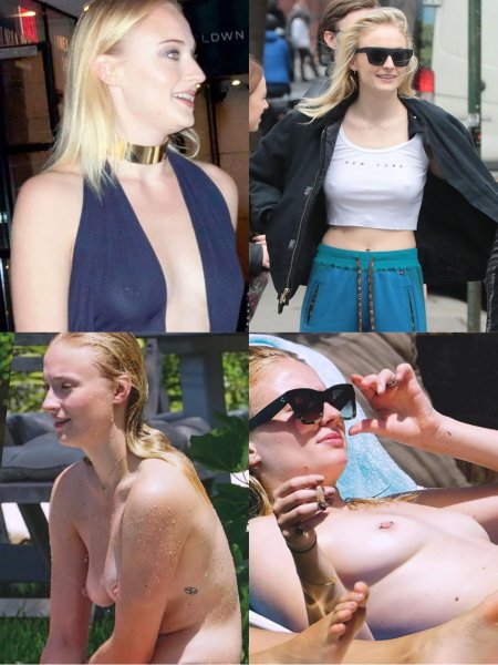 Sophie Turner Topless on Ibiz