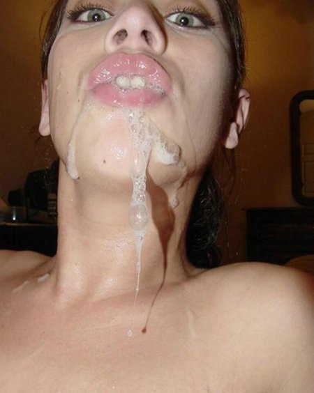 Russian girls cum on the face