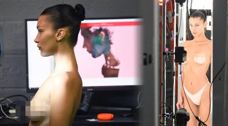 Bella Hadid Topless