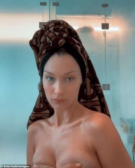 Bella Hadid Topless