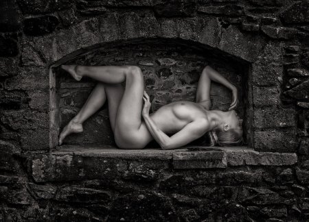 Soviet black and white nude