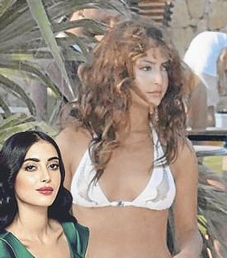 Melik Ipek in a swimsuit