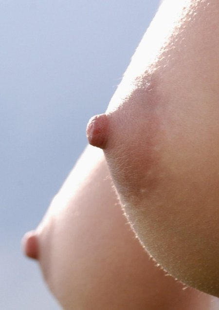 Beautiful tits close -up