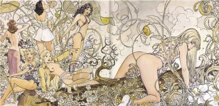Modern erotic illustrations