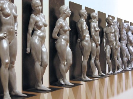 Erotic sculptures from gypsum
