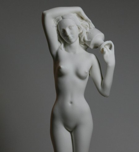 Sculptures of naked women