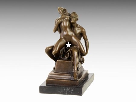 Sculptures of naked men