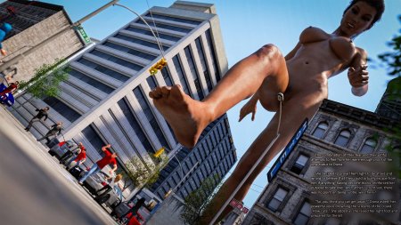 Giant naked undressed