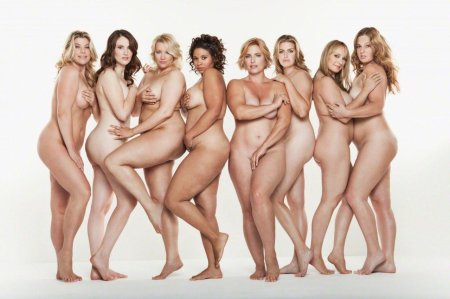 Naked women of different ages