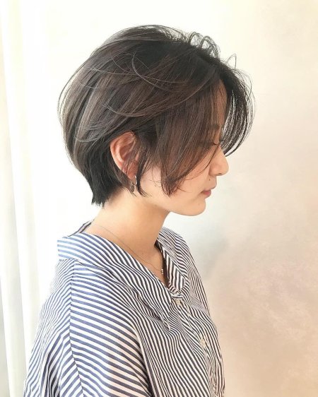 Tombo haircut pixie bob Korean