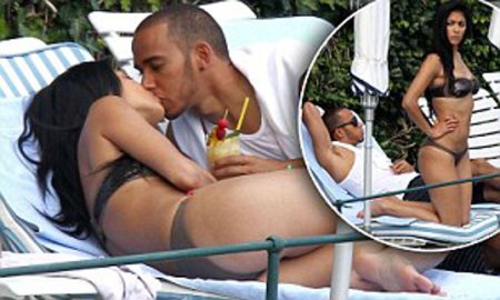 Nicole Sherzinger and Lewis Hamilton