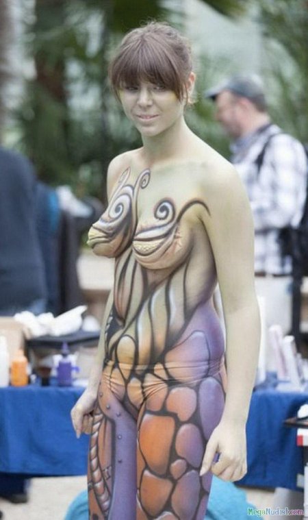 Painted female bodies