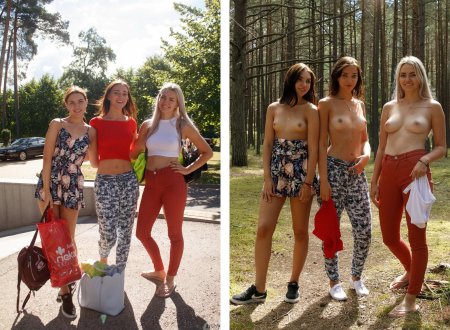 Girls dressed and undressed