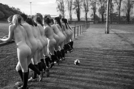 Girls run naked