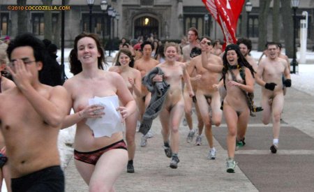 Naked mile race