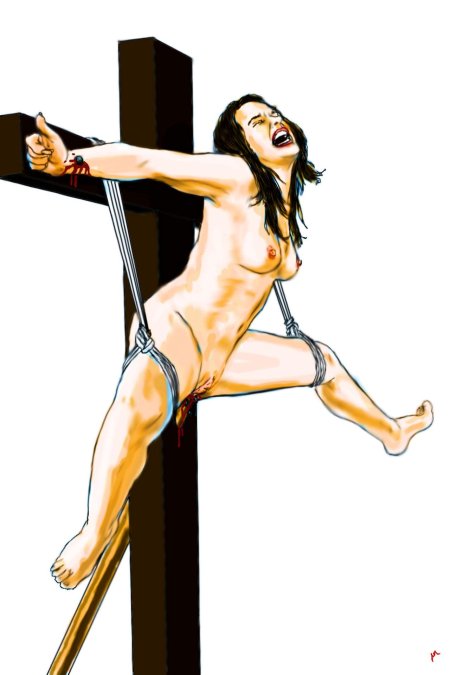 Erotic art crucifixes