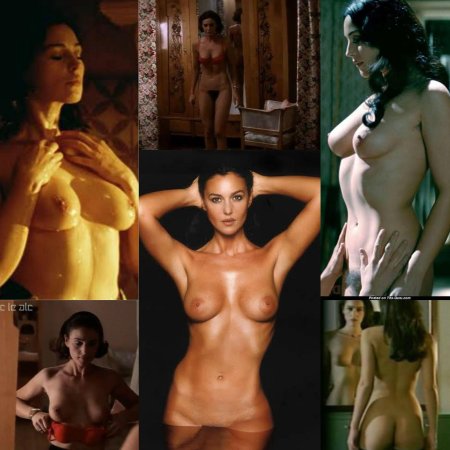 Monica Bellucci naked in films