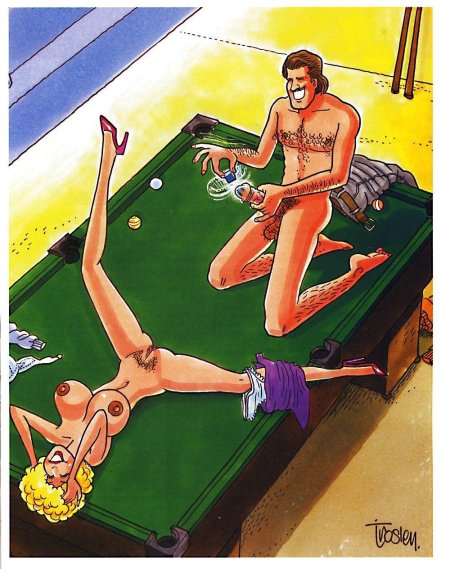 Funny erotic drawings from the Hustler magazine