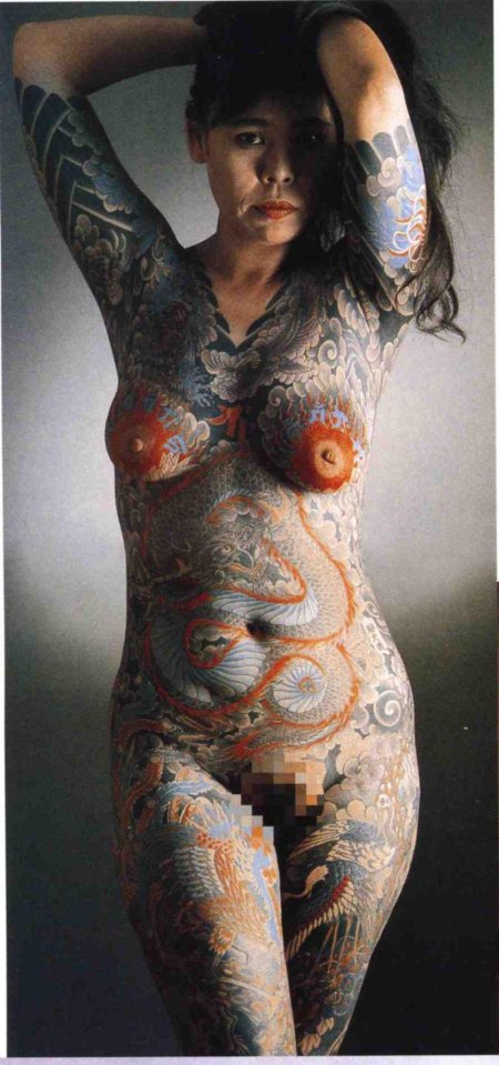 Naked women with tattoos