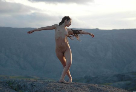 Girls dance naked