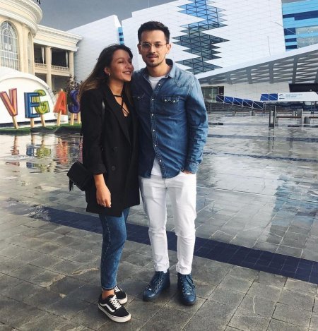 Misha Marvin and his girlfriend