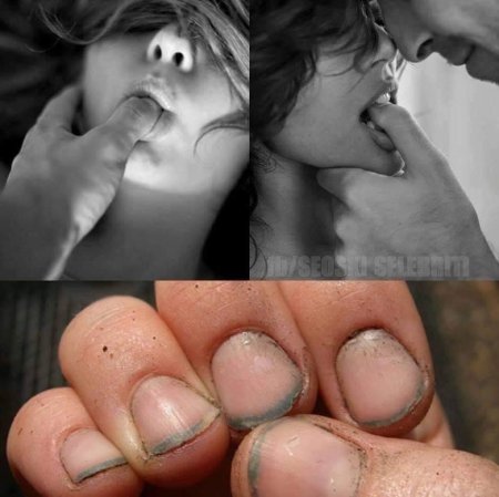 Licks her finger