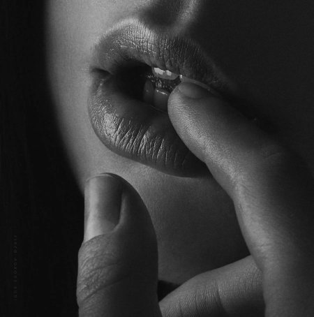 Finger in mouth