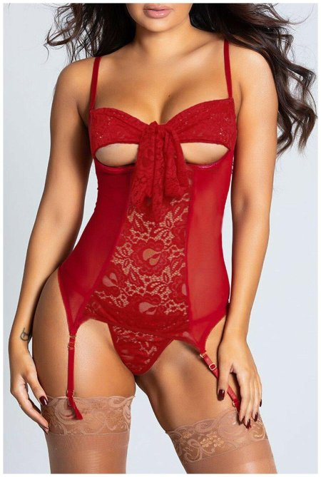 Red lace underwear
