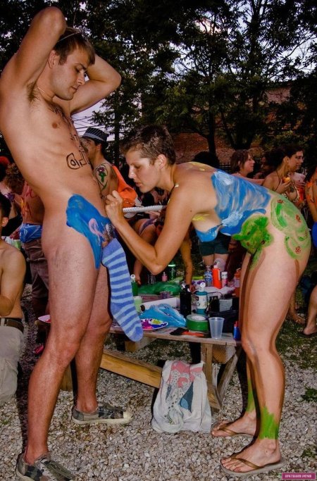 Family nudism holiday