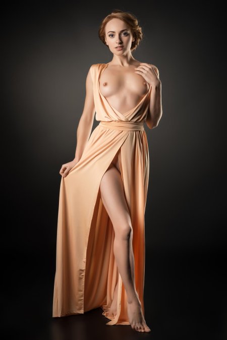 Evening dress topless