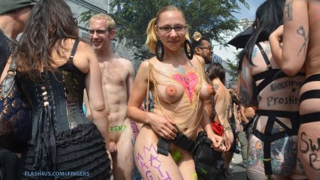 Festival nude in public
