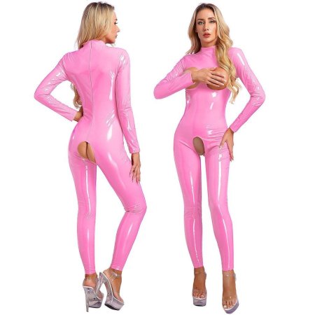 Varnished overalls female