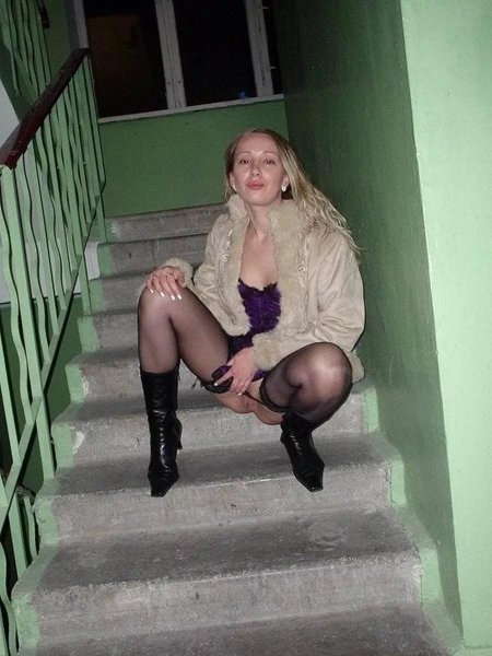 Girls pose in the entrance