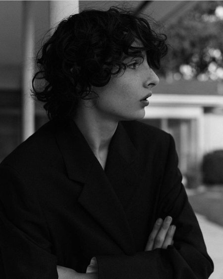 Finn Wolfhard in profile