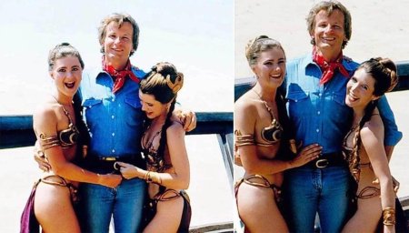 Carrie Fisher and her understudy Tracy Eddon
