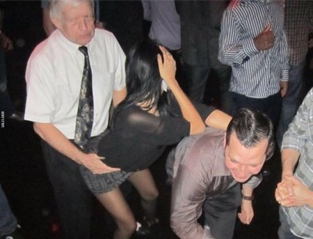 Drunk women in a nightclub