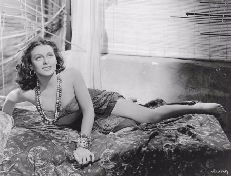 Hedi Lamarr in a swimsuit