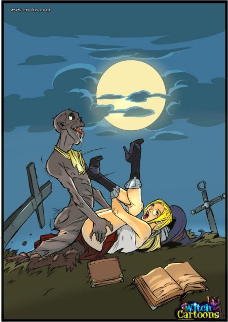Erotic comic book Witch